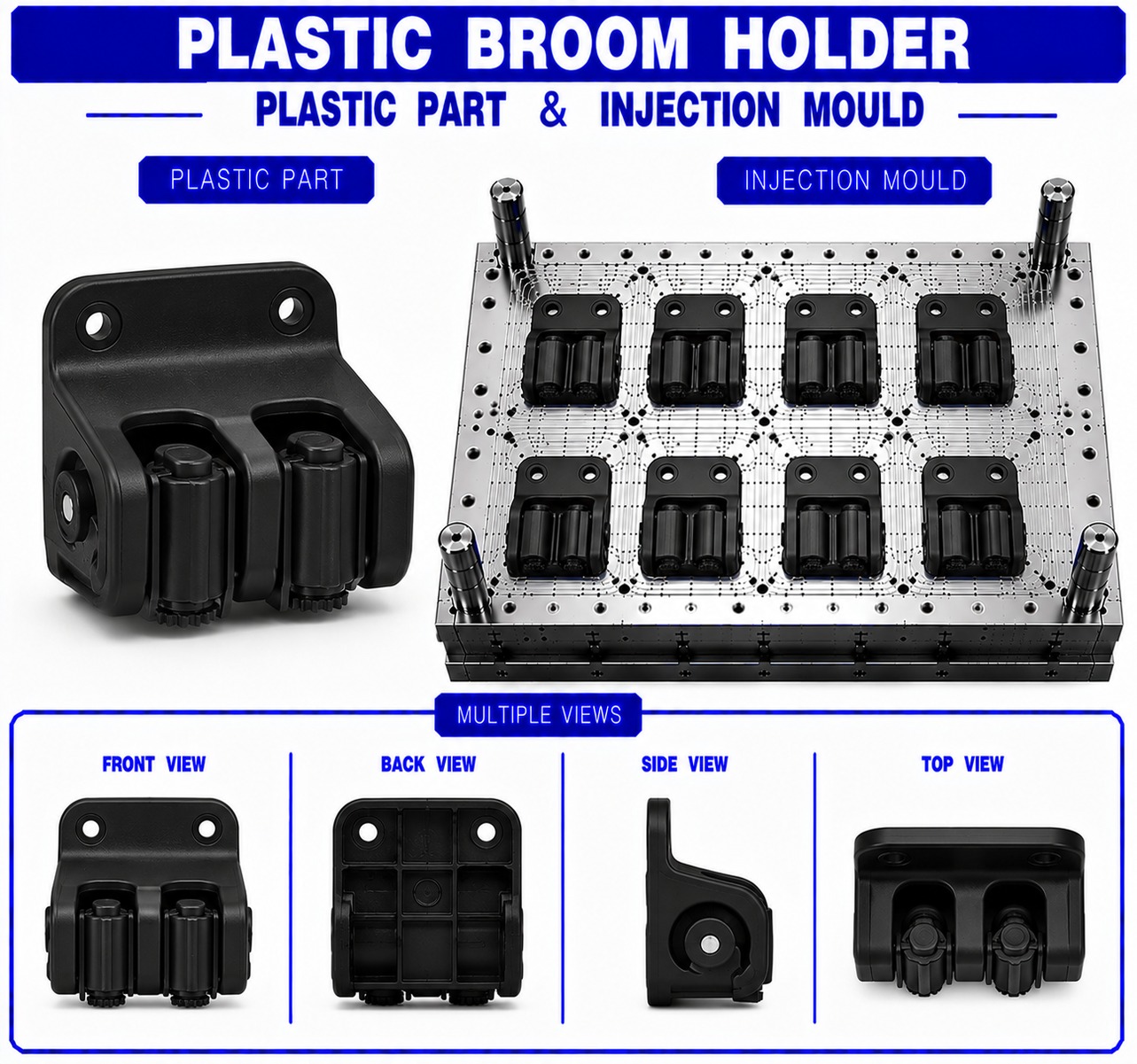 Plastic Broom Holder Mould and Moulding Service